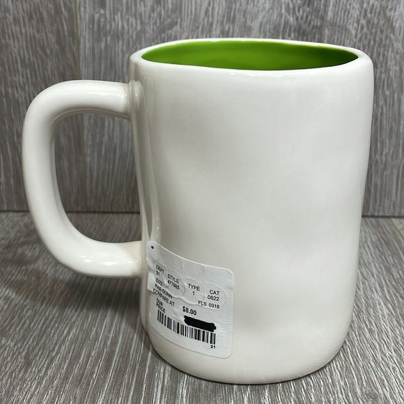 NWT Rae Dunn “SNOOZE.” Typewriter Typed Ceramic Coffee Tea Mug Green - Picture 3 of 6